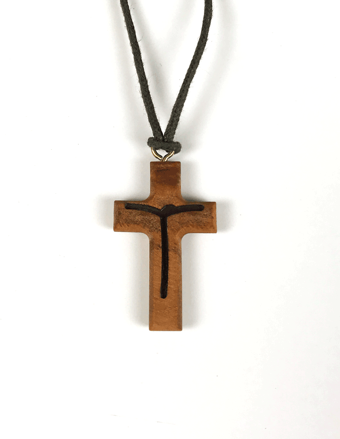 Repelente clásico Dardos Colgante cruz de madera de Medjugorje - Have a God Time